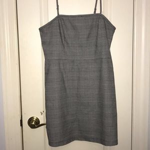 Plaid Spaghetti Strap Bodycon Mini Dress